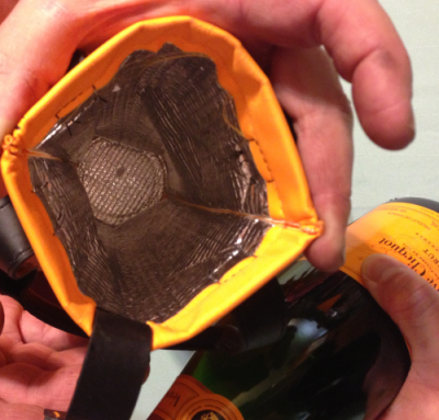 Inside of Veuve Clicquot Carry On Wine bag