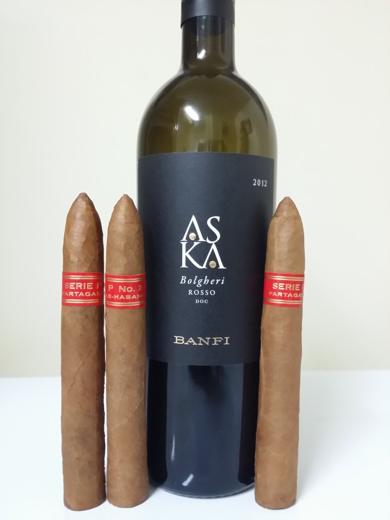 Banfi Wines ASKA with cigars