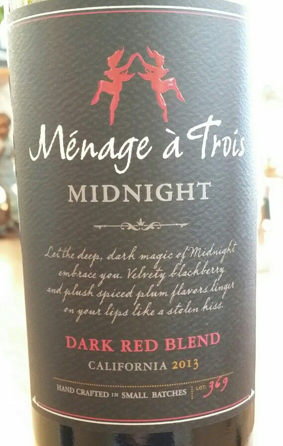 menage a trois midnight red wine