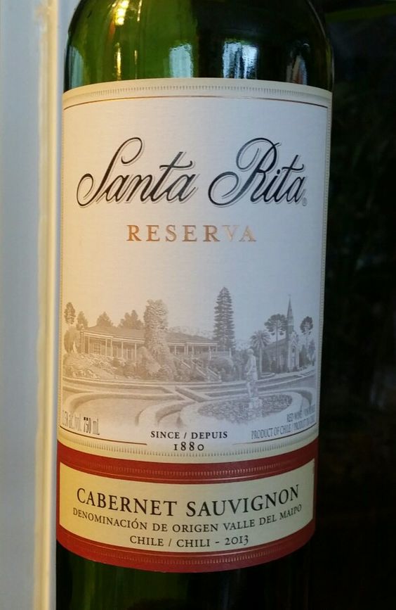 Santa Rita Cabernet Sauvignon Valle del Maipo Chile